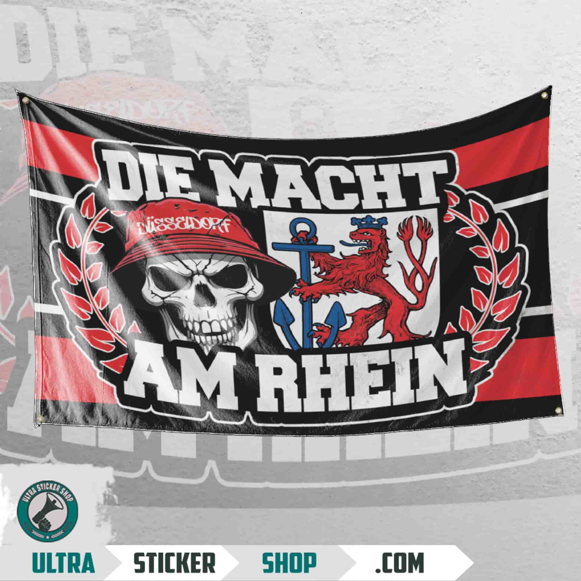 Die macht am rhein Flagge