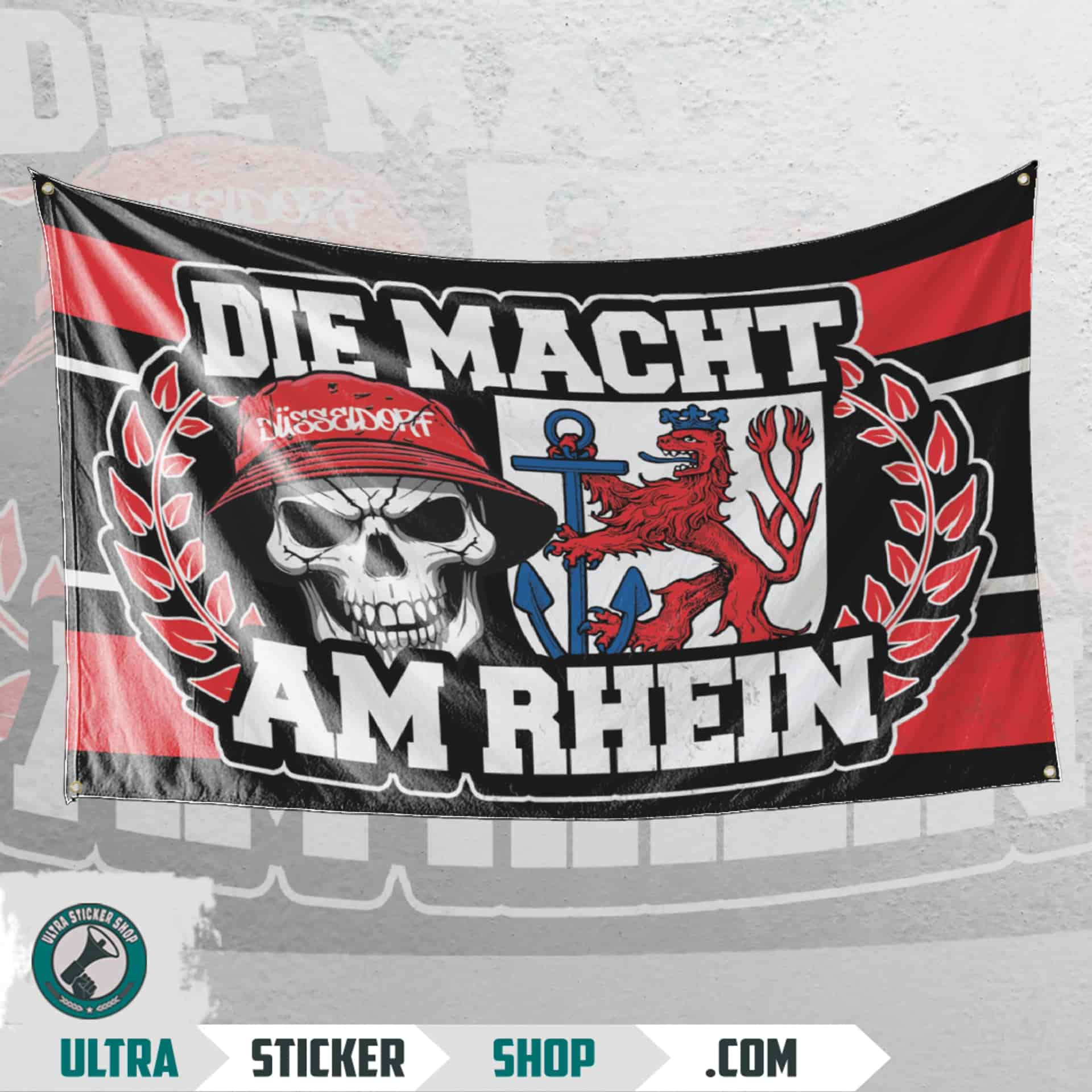 Die macht am rhein Flagge