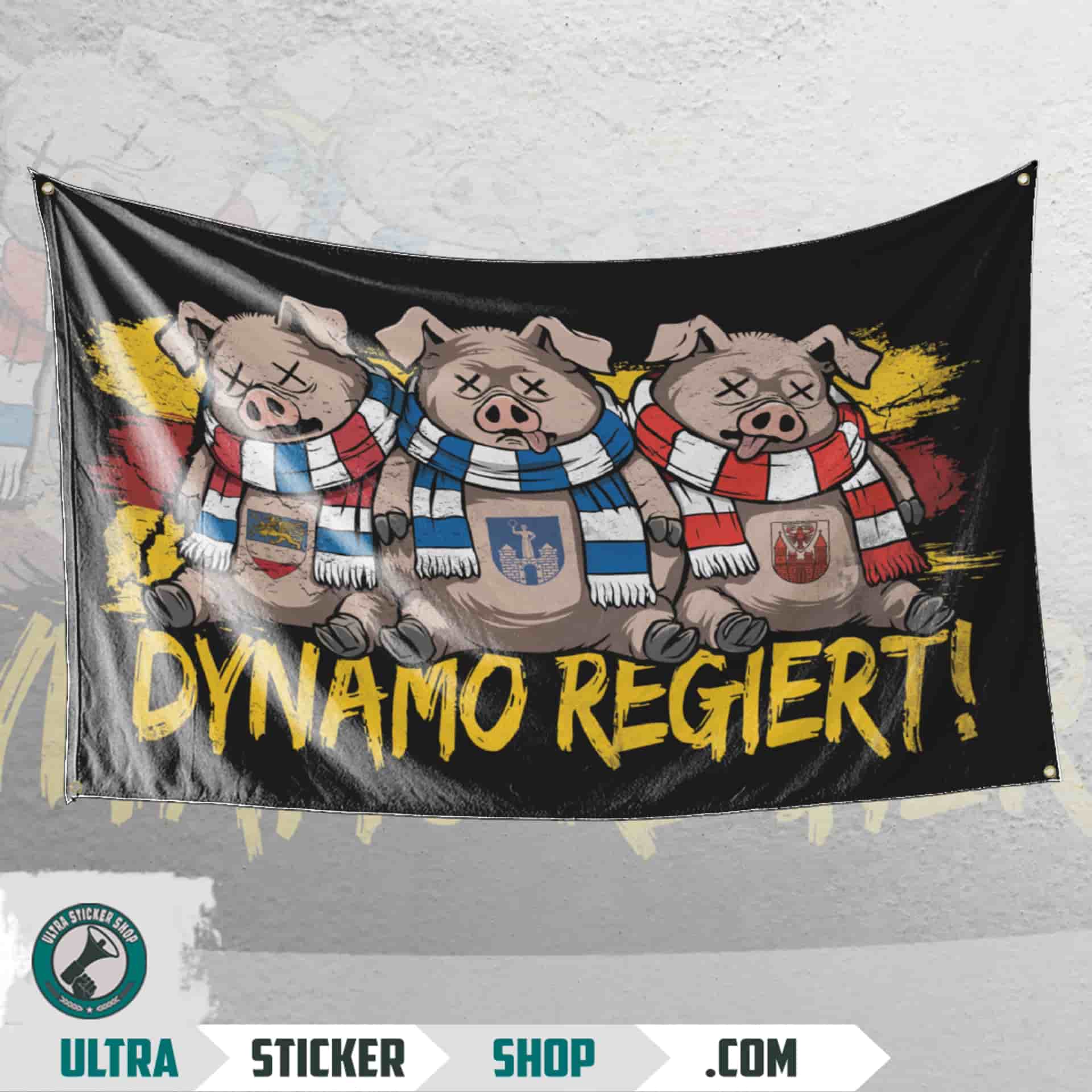 Dynamo Regiert! Flagge