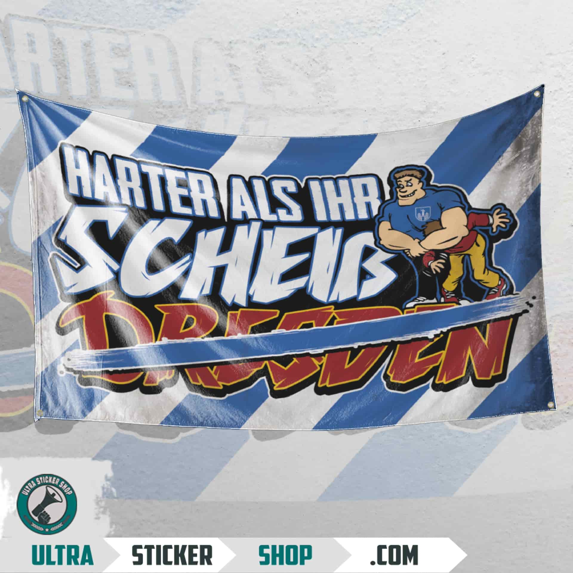 Harter als ihr - scheiß Dresden Flagge