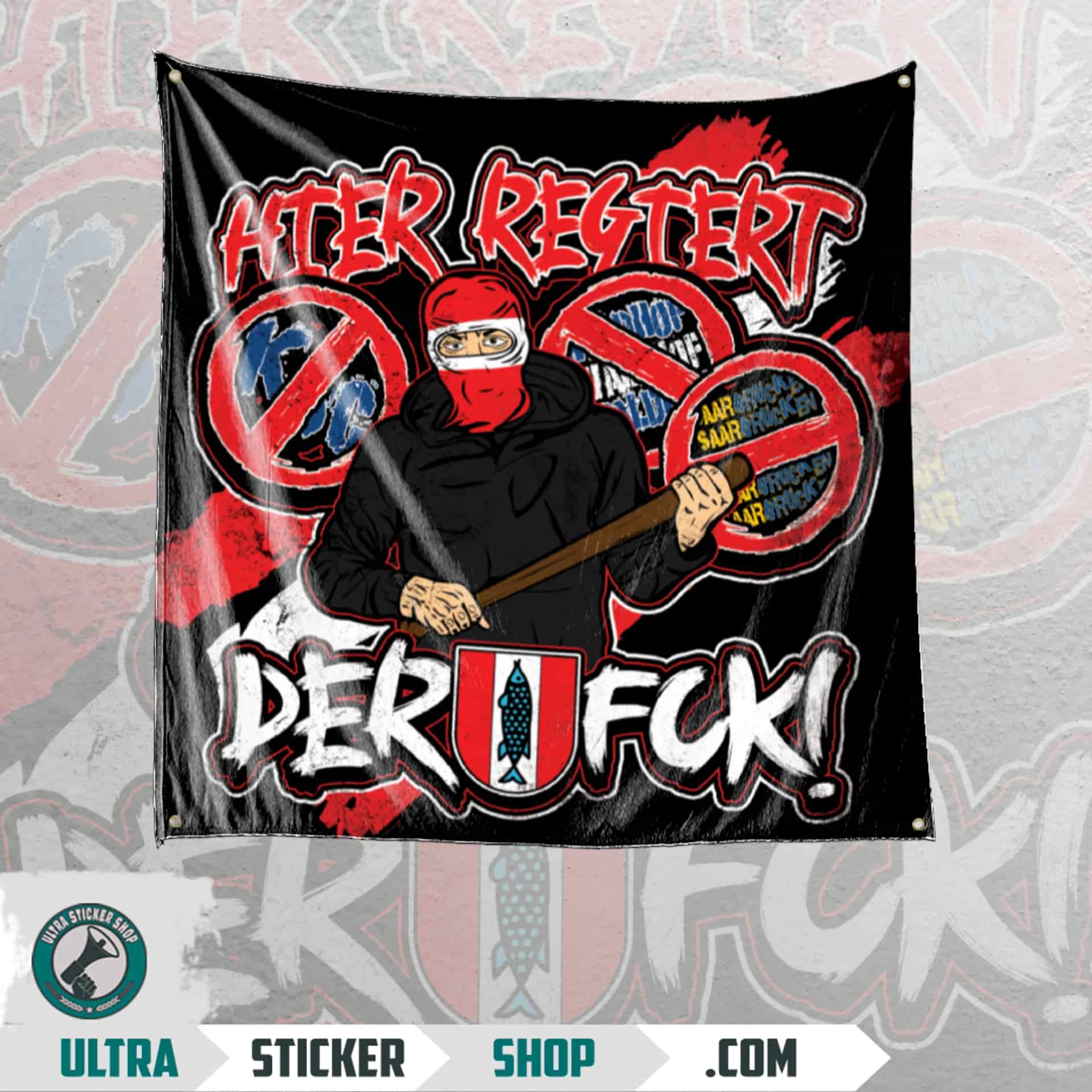 Hier regiert der FCK Flagge