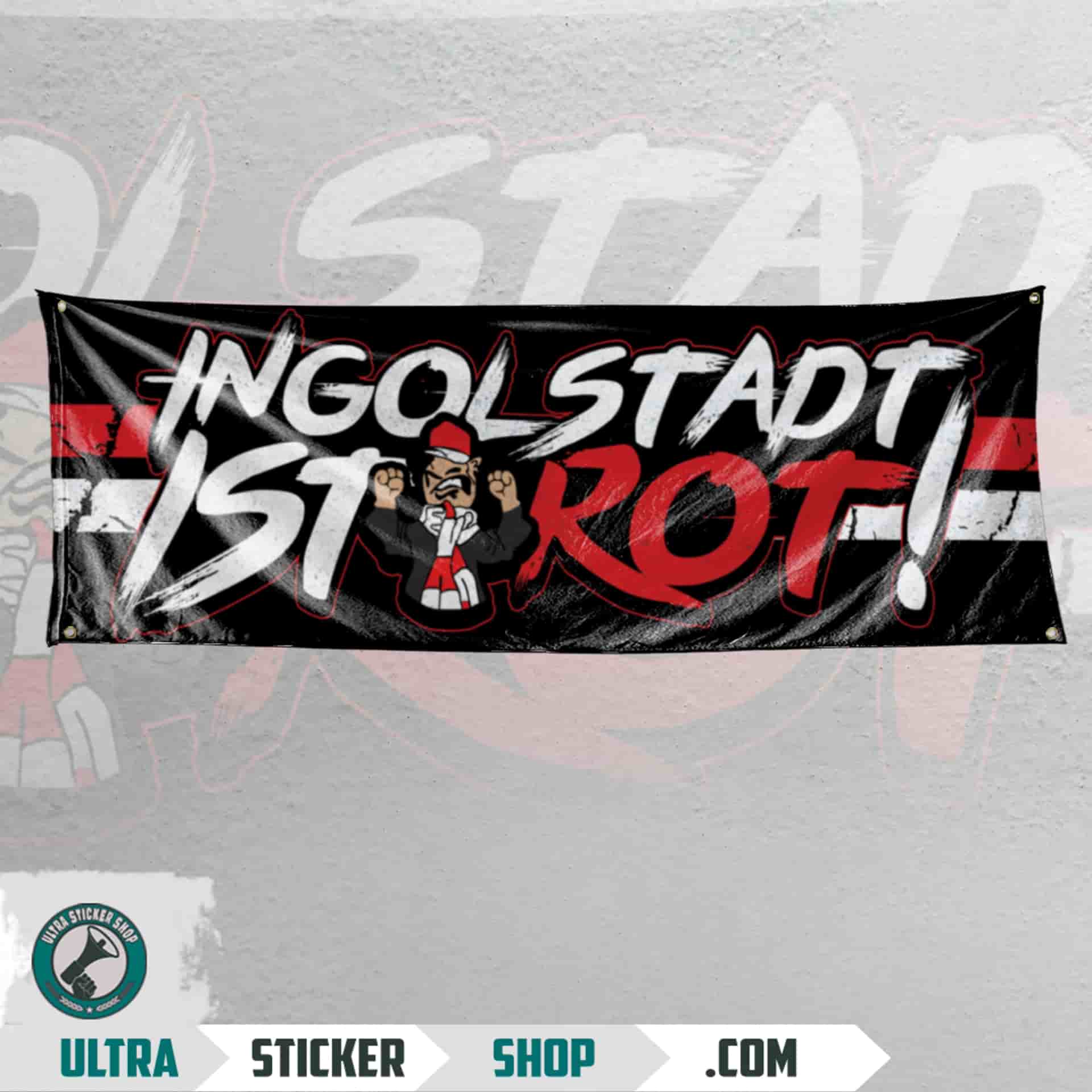 Ingolstadt ist rot! Flagge