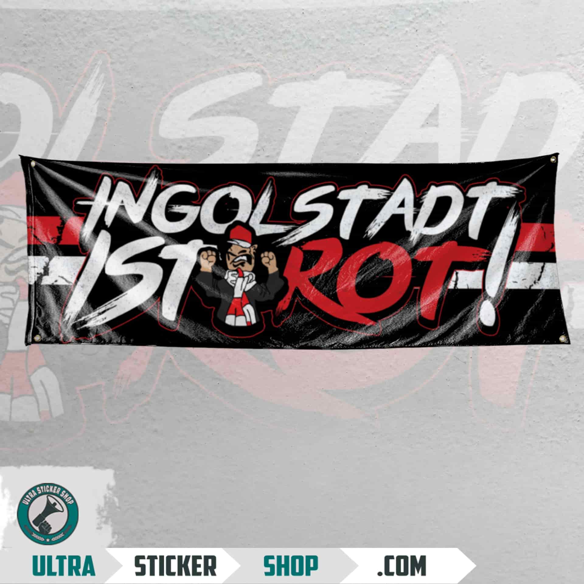 Ingolstadt ist rot! Flagge