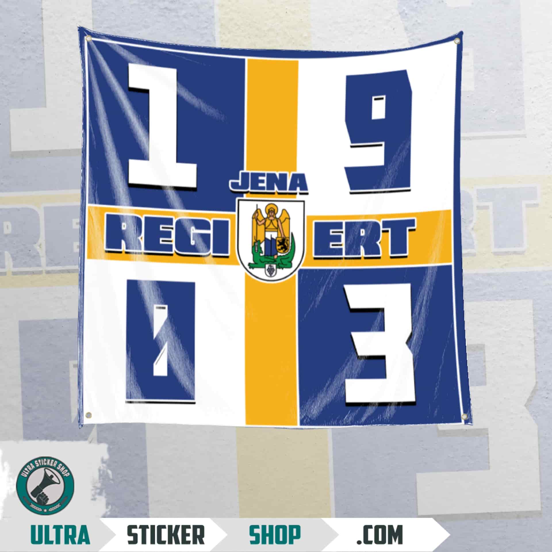 Jena regiert Flagge