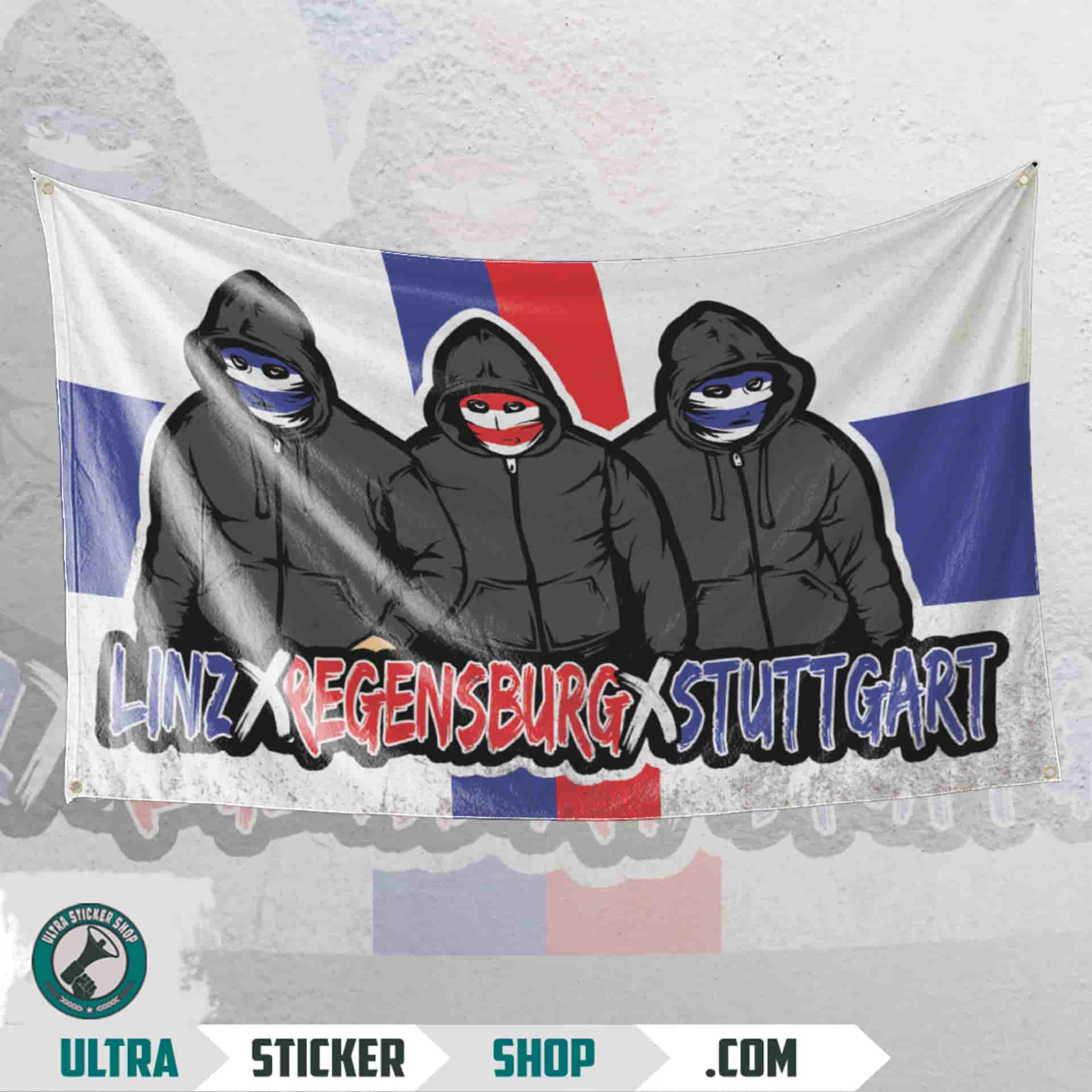 Linz X Regensburg x Stuttgart Flagge