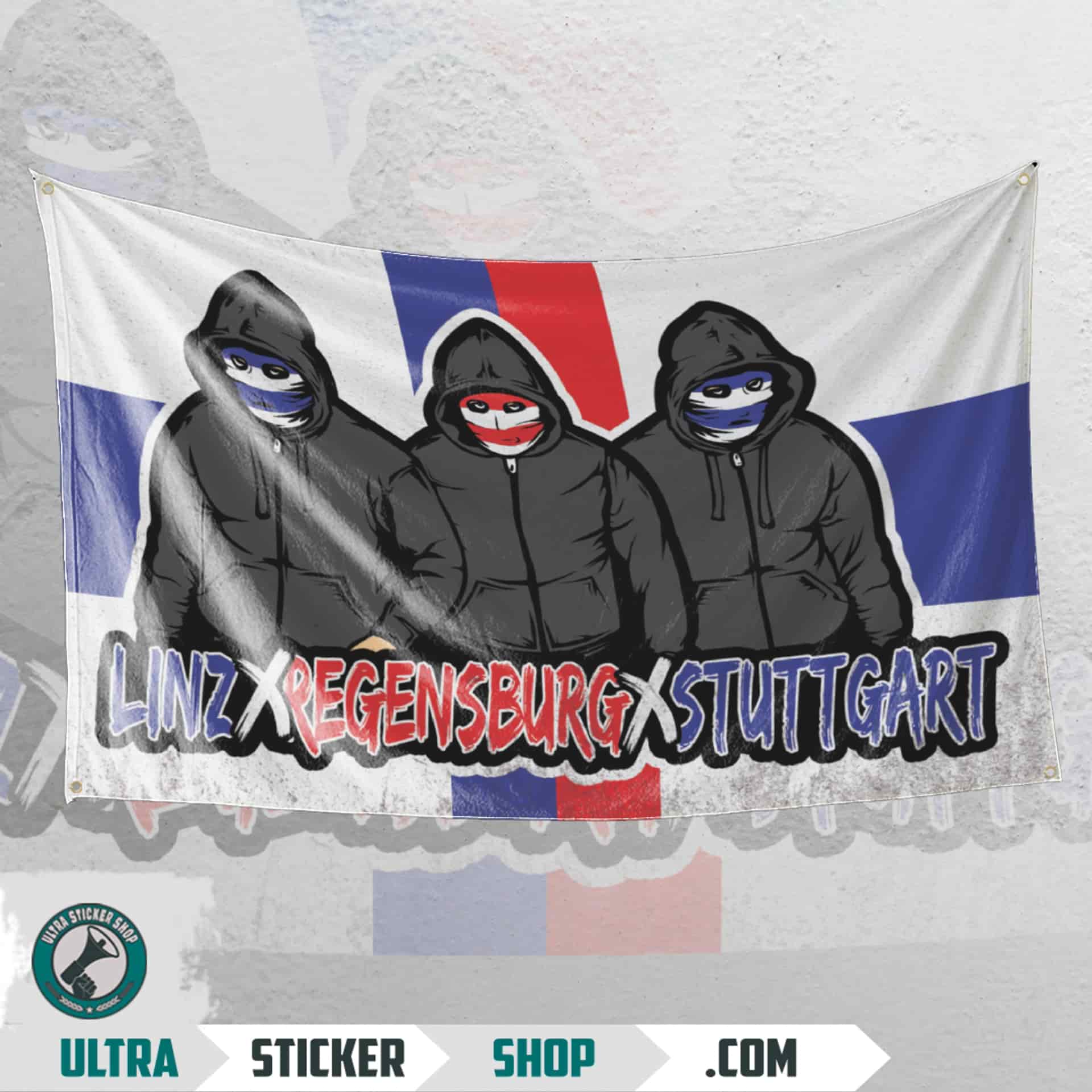 Linz X Regensburg x Stuttgart Flagge