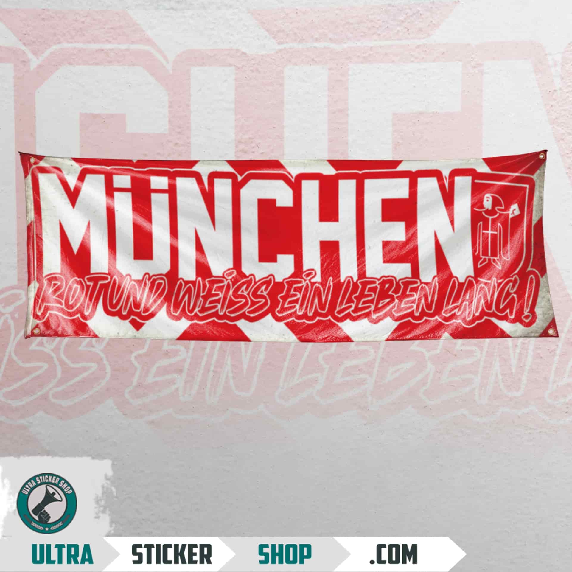 München, rot und weiss ein leben lang Flagge