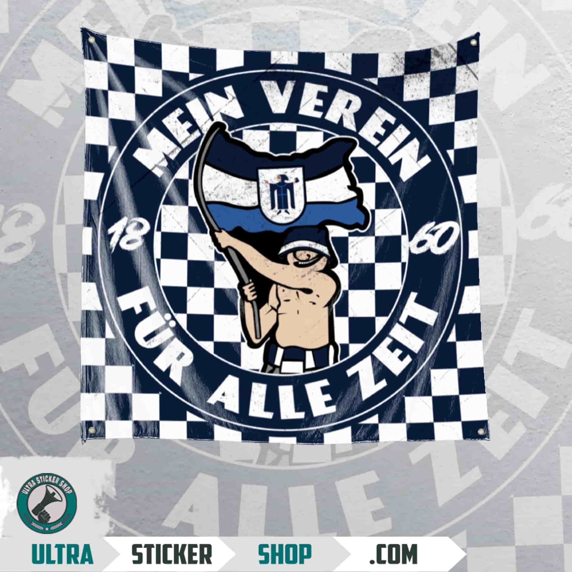 Mein verein für alle zeit Flagge