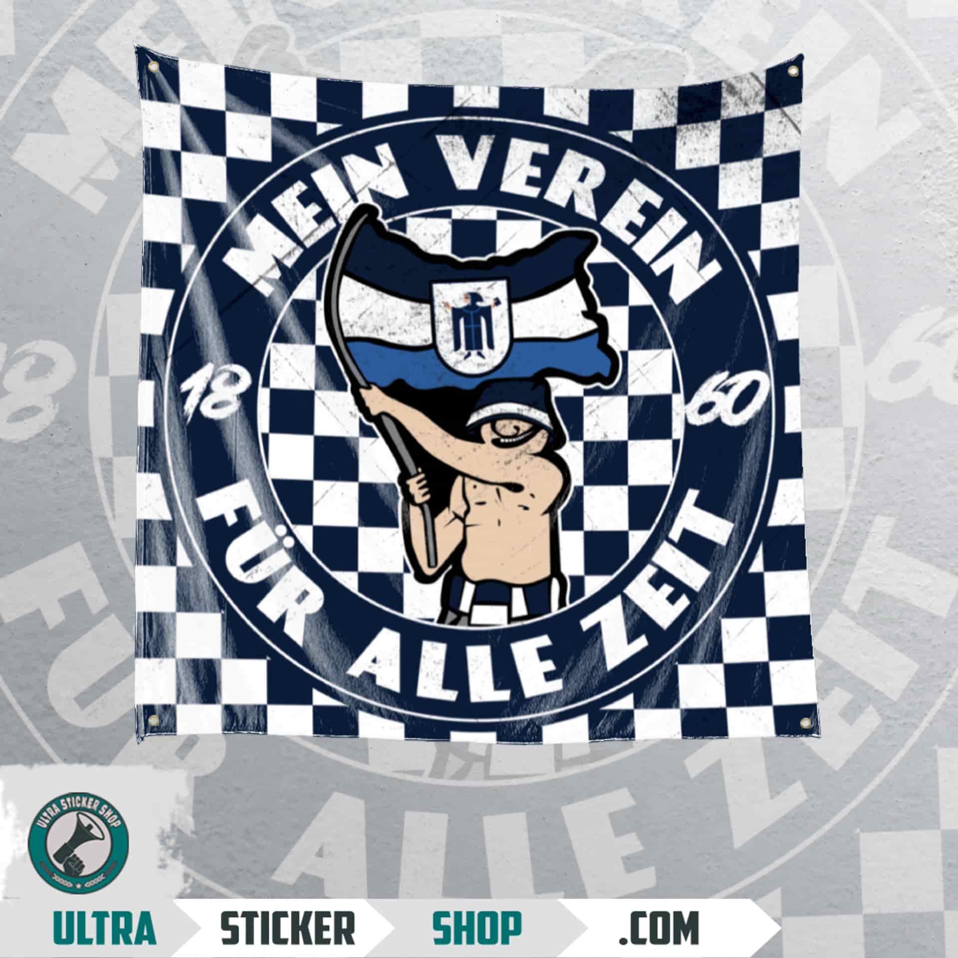 Mein verein für alle zeit Flagge