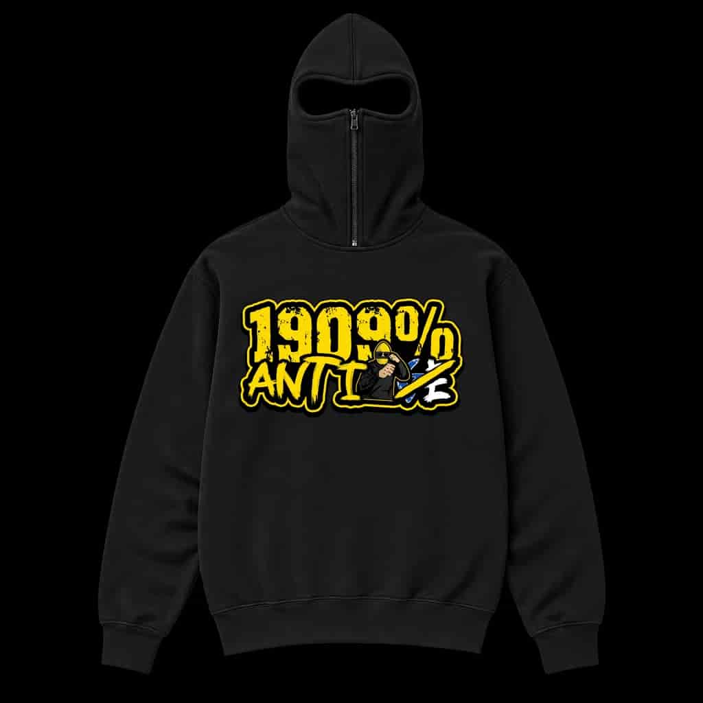 1909% anti GE Ninja Kapuzenpullover