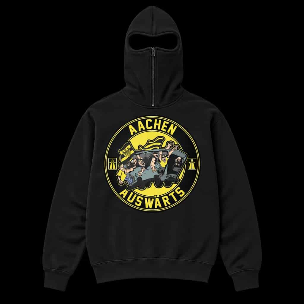 Aachen auswärts Ninja Kapuzenpullover