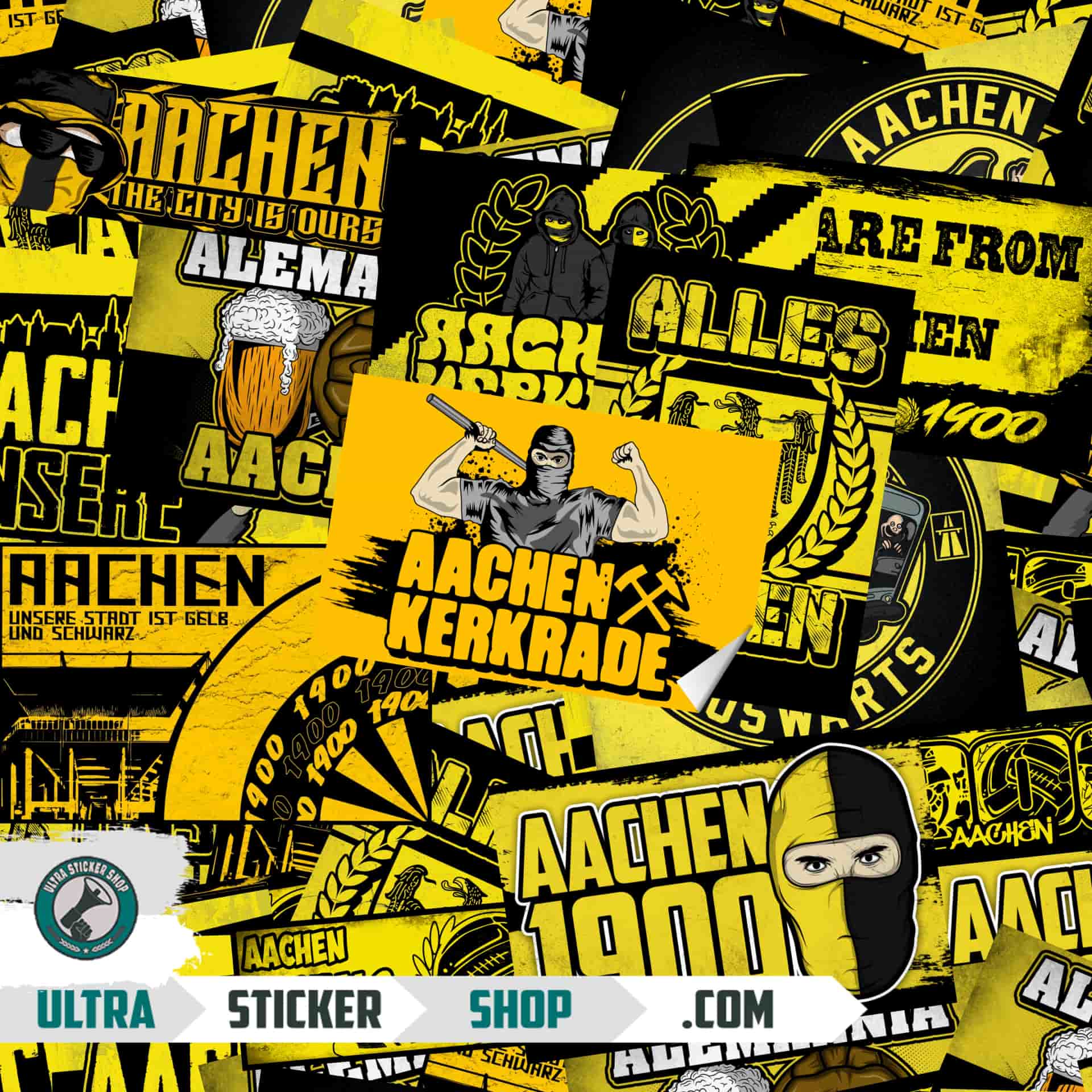 Alemannia Aachen Aufkleber-Mix