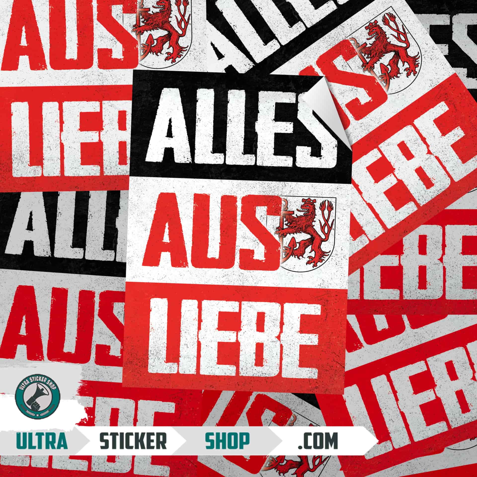 Alles aus Liebe fortuna Aufkleber