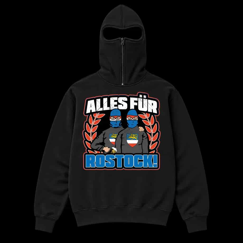 alles für Rostock Ninja Kapuzenpullover