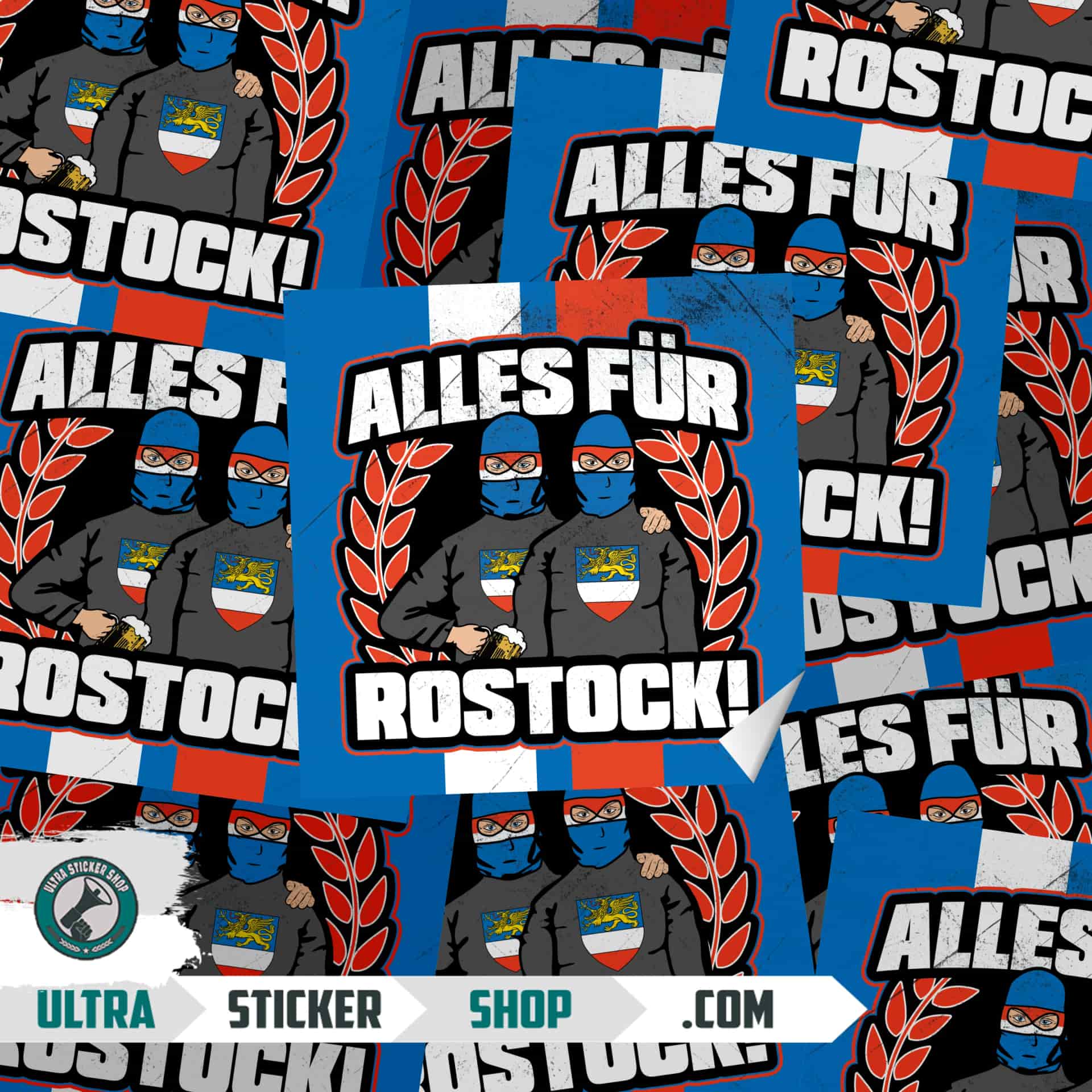 alles für Rostock Aufkleber