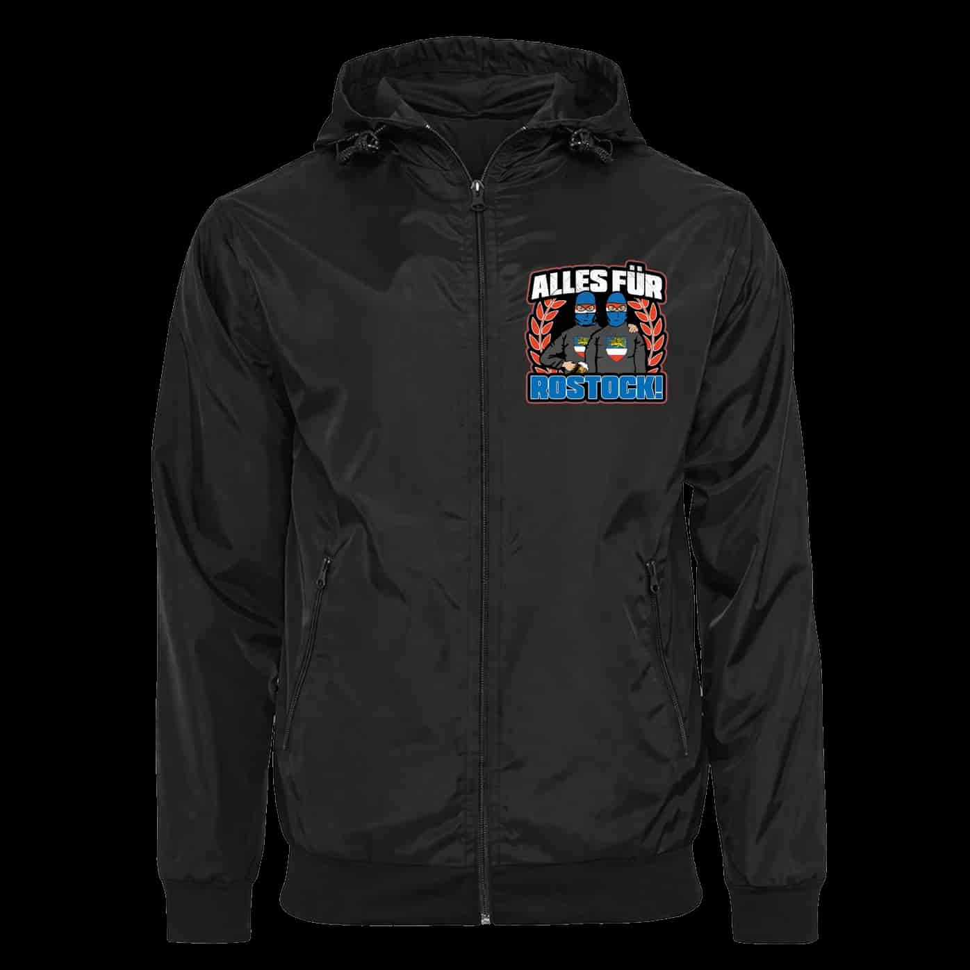 alles für Rostock Jacke mit abnehmbarer Balaclava