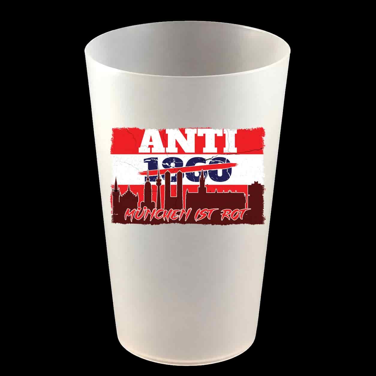 Anti 1860, München ist rot Hartbecher