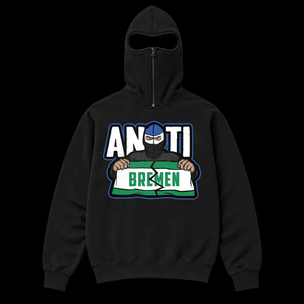 anti bremen Ninja Kapuzenpullover