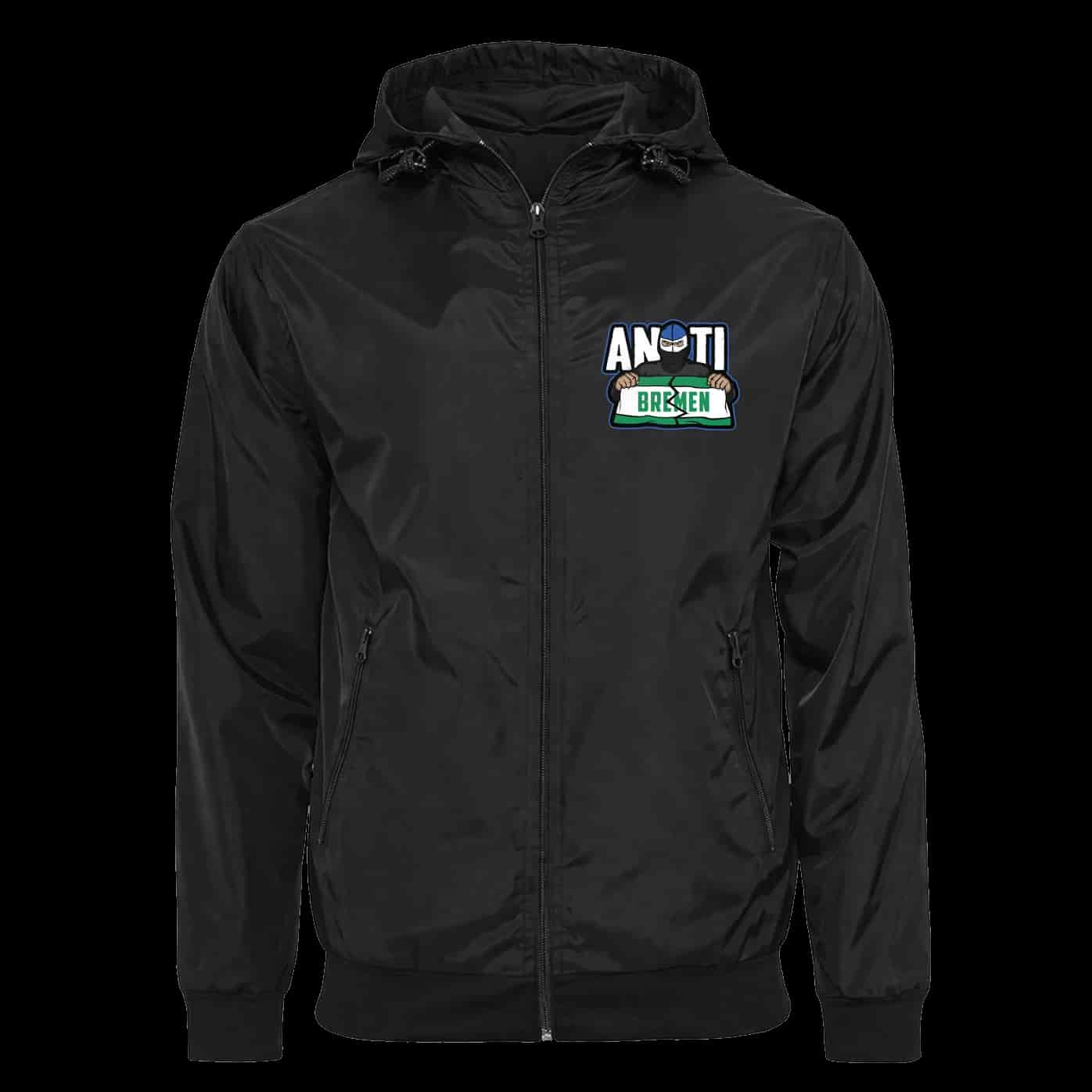 anti bremen Jacke mit abnehmbarer Balaclava