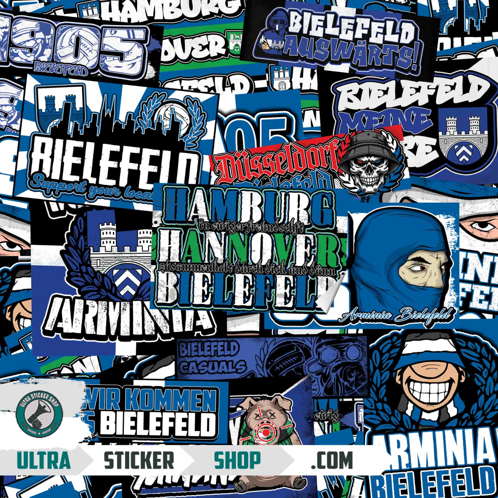 Arminia Bielefeld Aufkleber-Mix