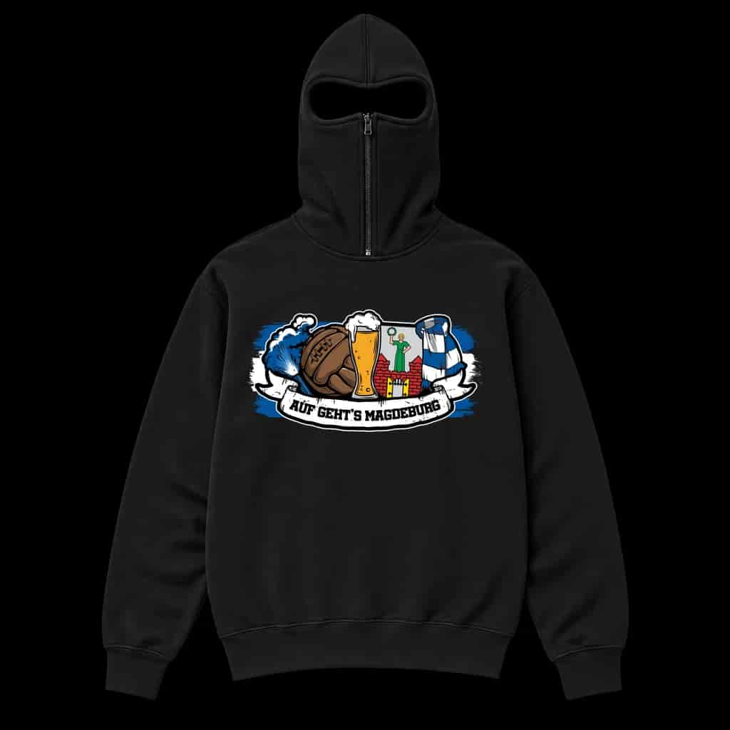 Auf geht's Magdeburg Ninja Kapuzenpullover