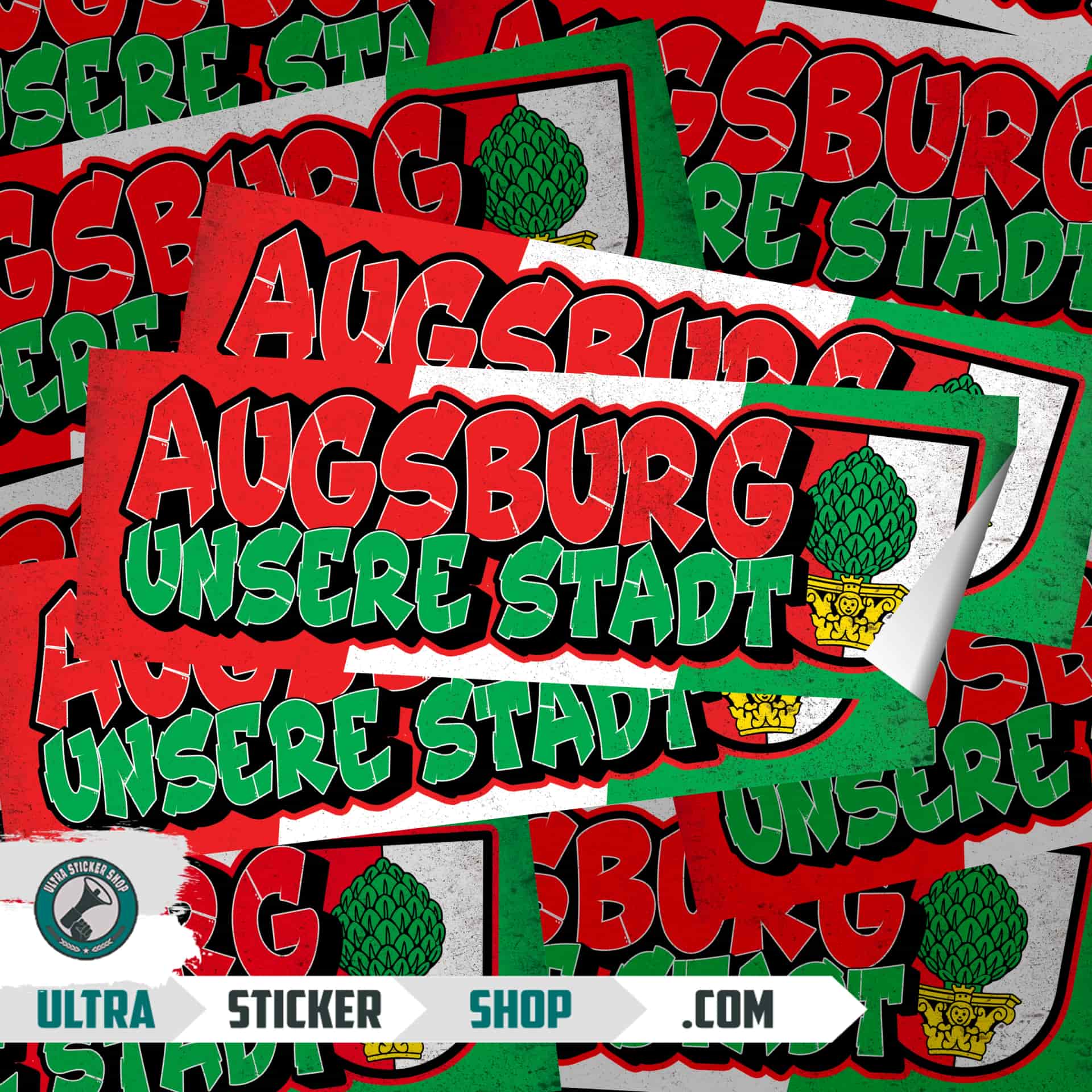 Augsburg unsere stadt Aufkleber