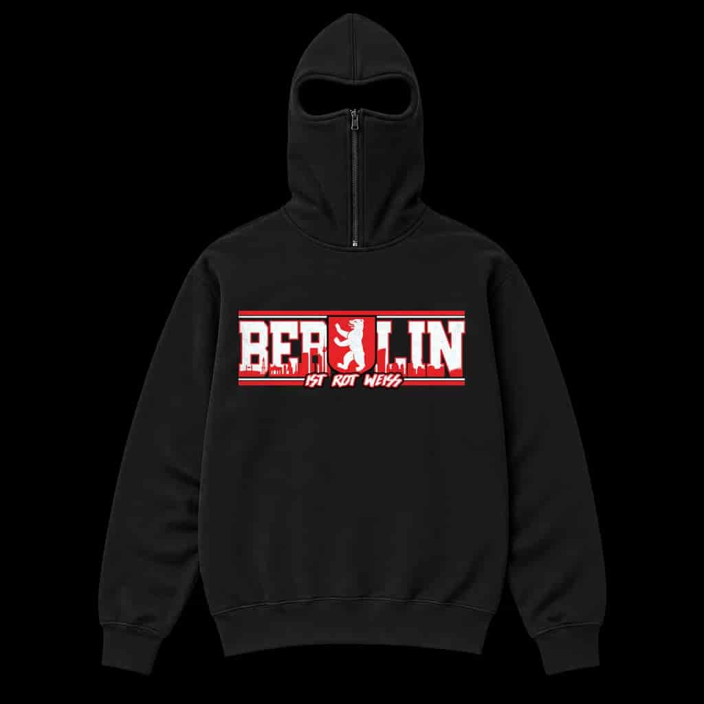Berlin ist rot weiss Ninja Kapuzenpullover