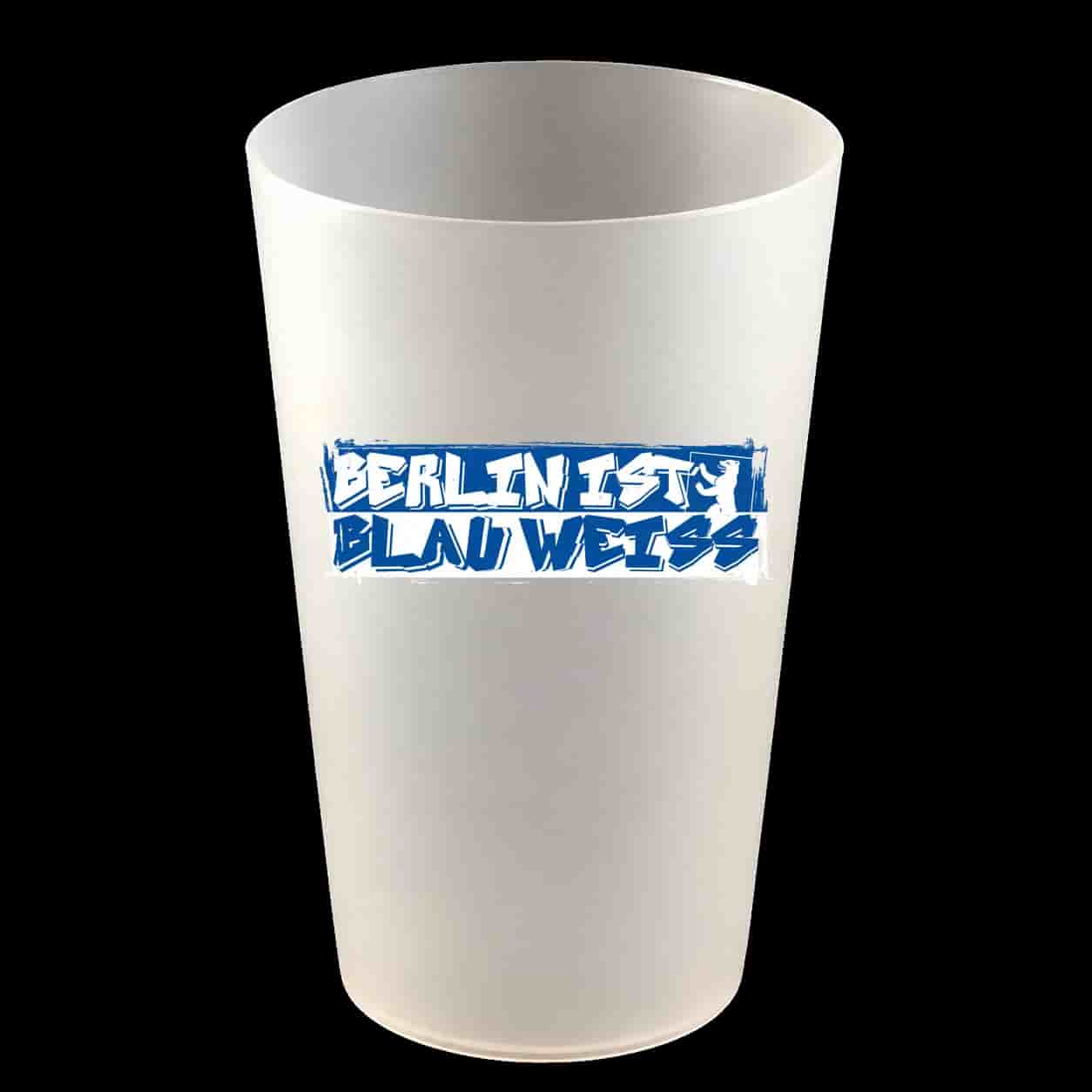 Berlin ist blau weiss Hartbecher