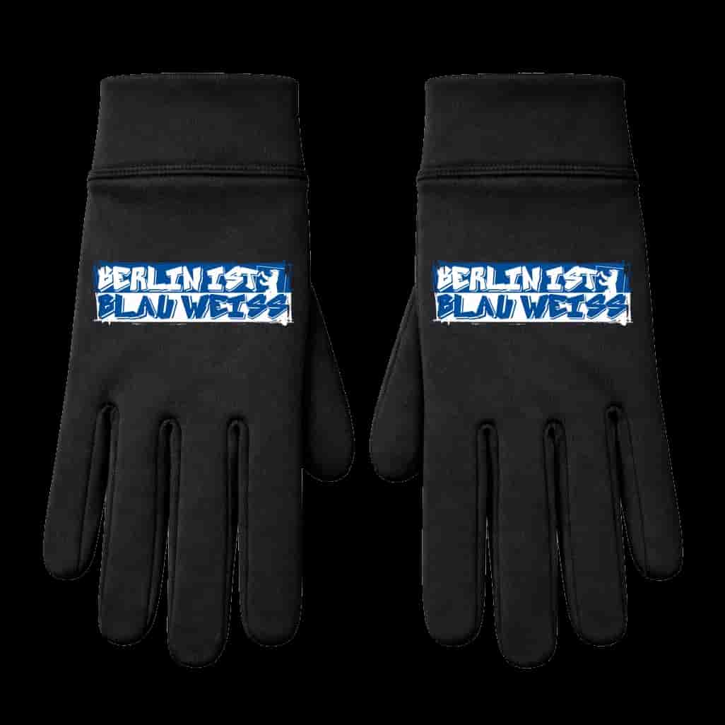 Berlin ist blau weiss Handschuhe