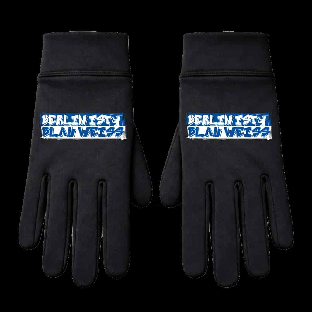 Berlin ist blau weiss Handschuhe