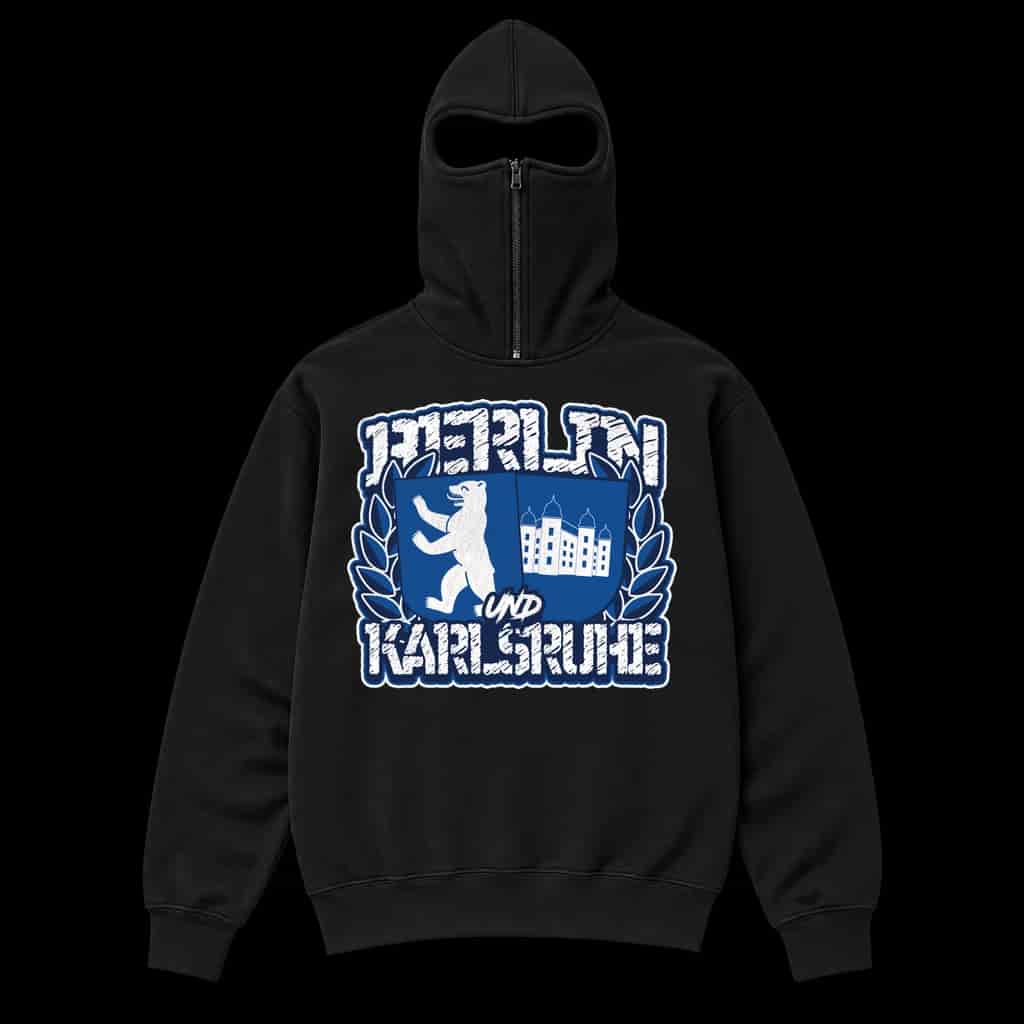 Berlin und Karlsruhe Ninja Kapuzenpullover