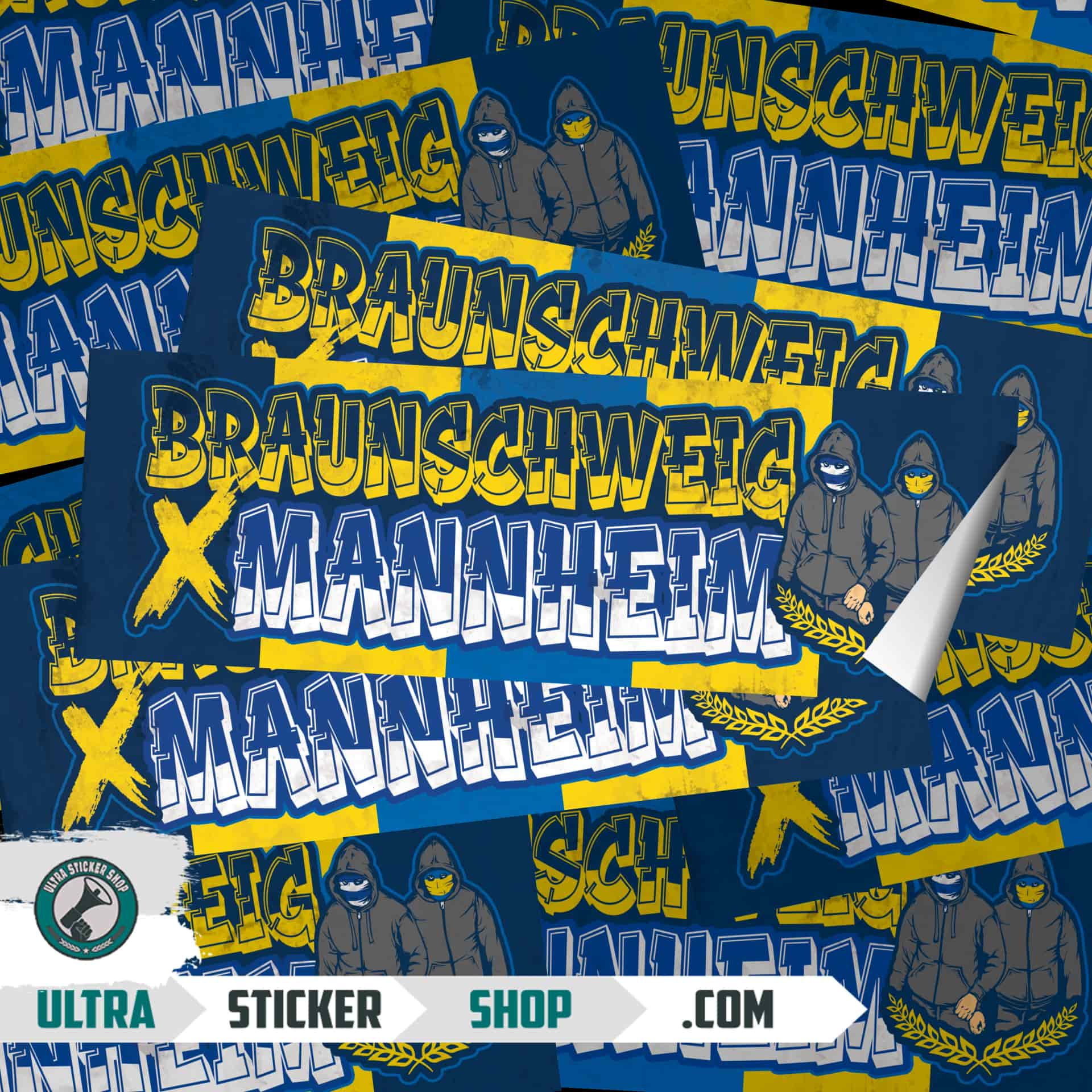 Braunschweig X mannheim Aufkleber