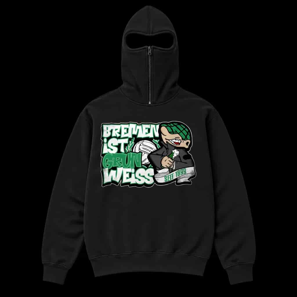 Bremen ist grün weiss Ninja Kapuzenpullover