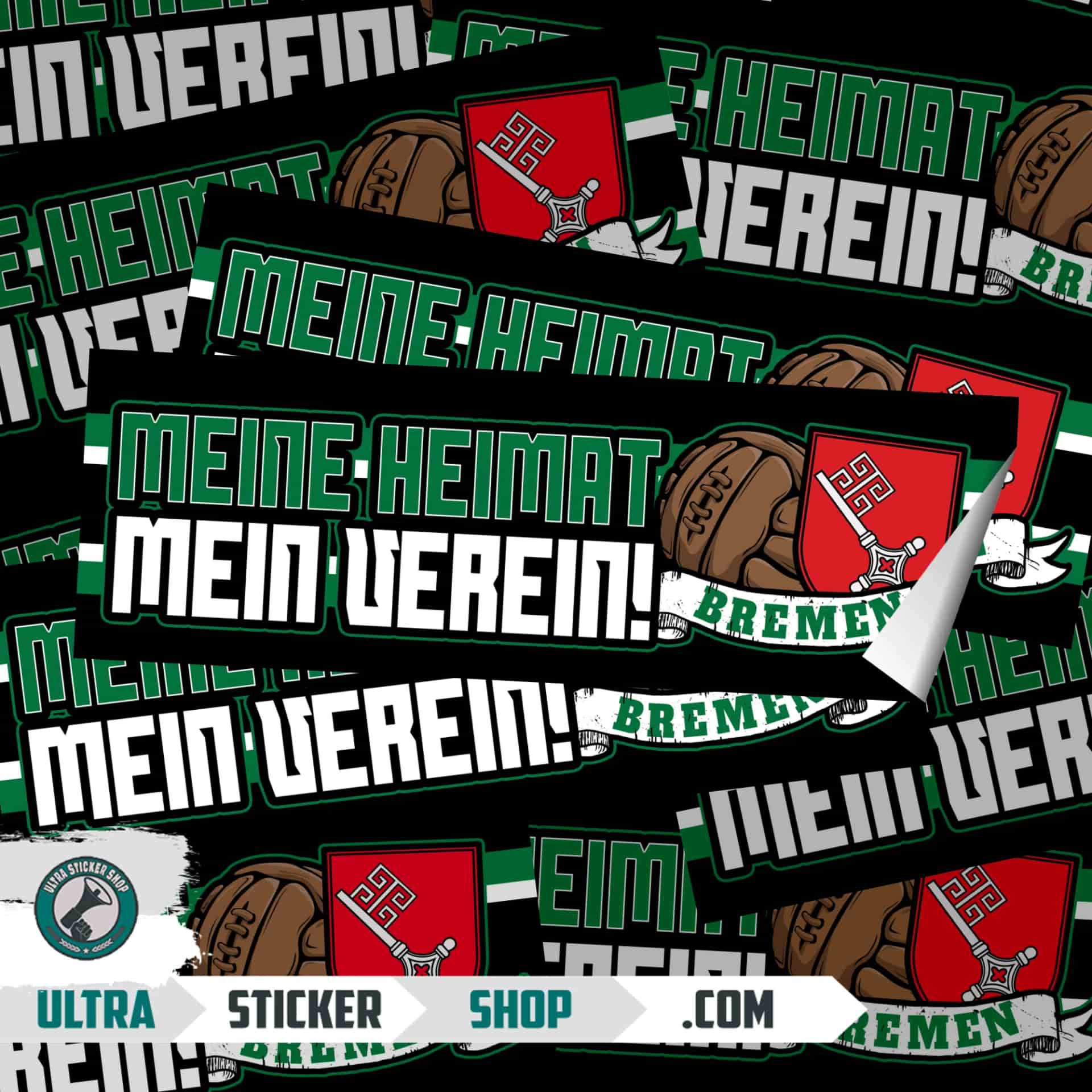 Bremen meine heimat mein verein Aufkleber