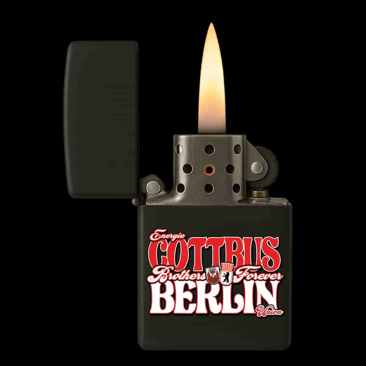 Cottbus brothers forever Berlin Feuerzeug