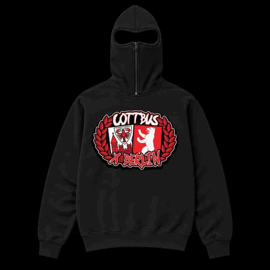Cottbus x berlin Ninja Kapuzenpullover