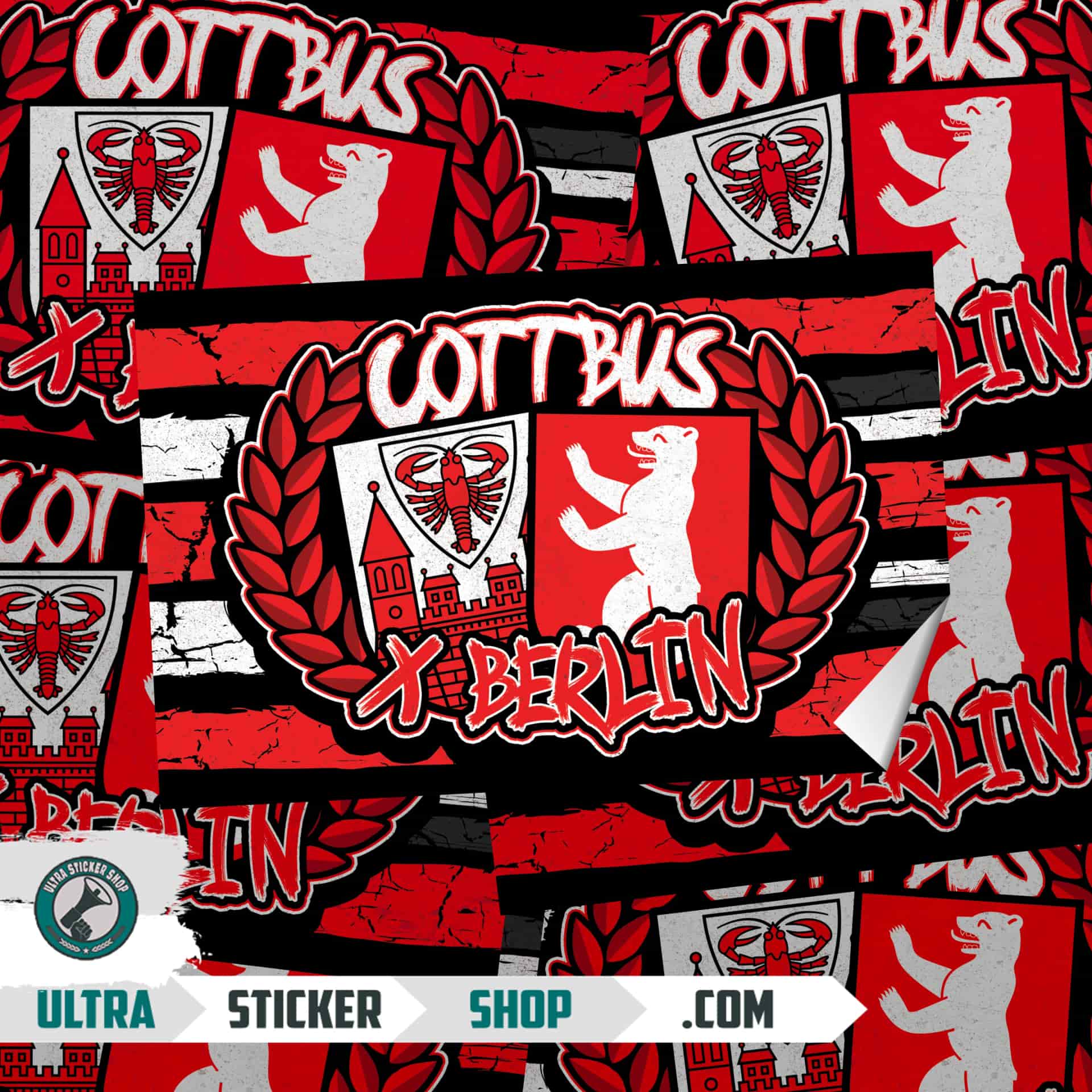 Cottbus x berlin Aufkleber