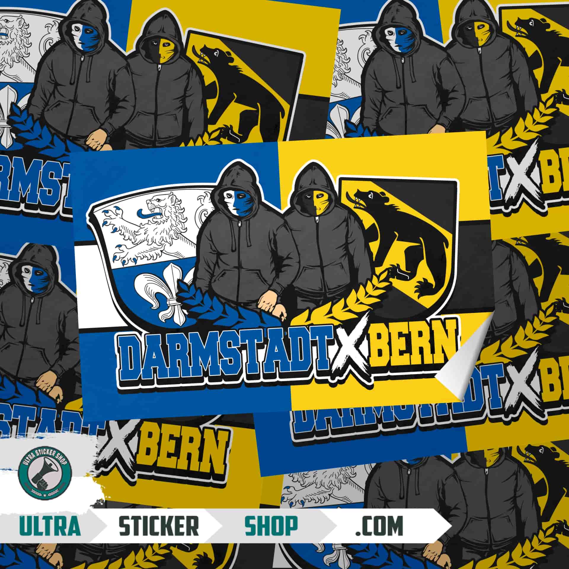 Darmstadt X Bern Aufkleber