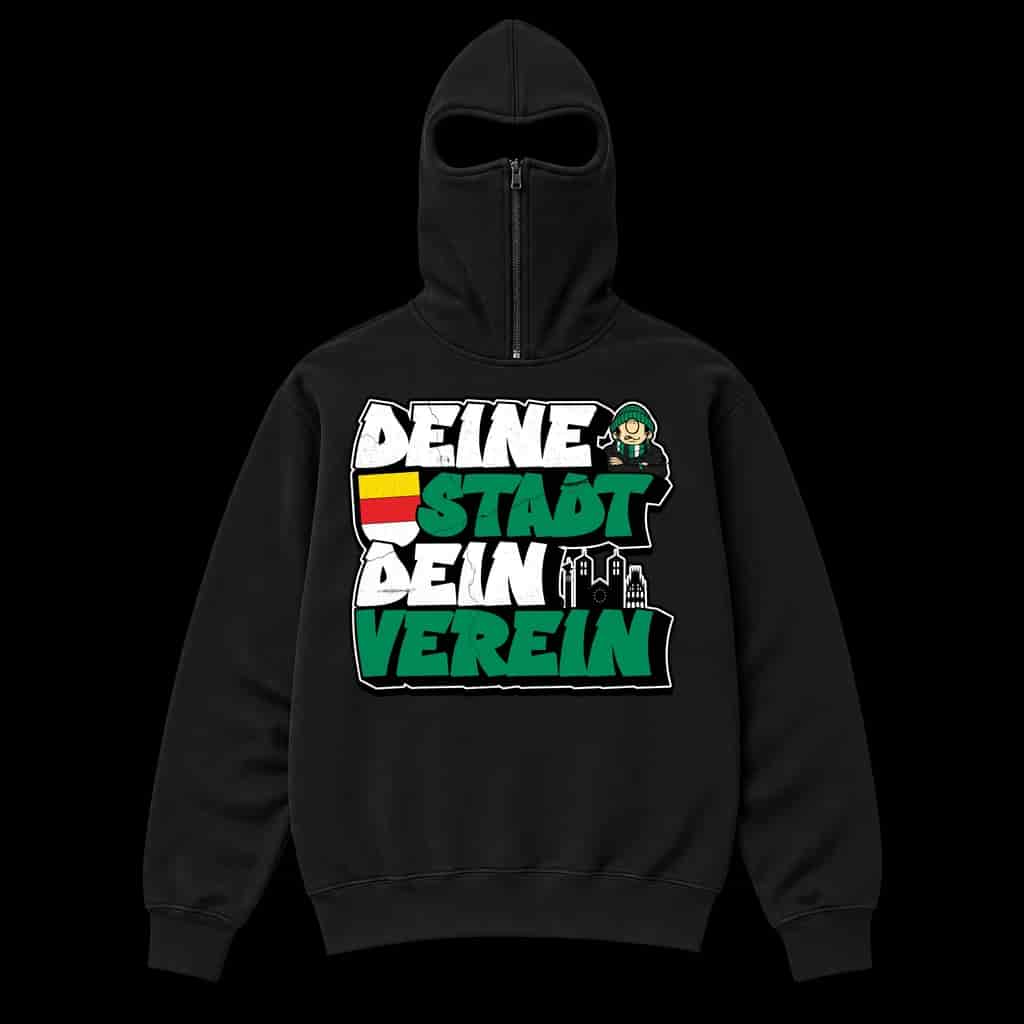 Deine stadt dein verein Ninja Kapuzenpullover