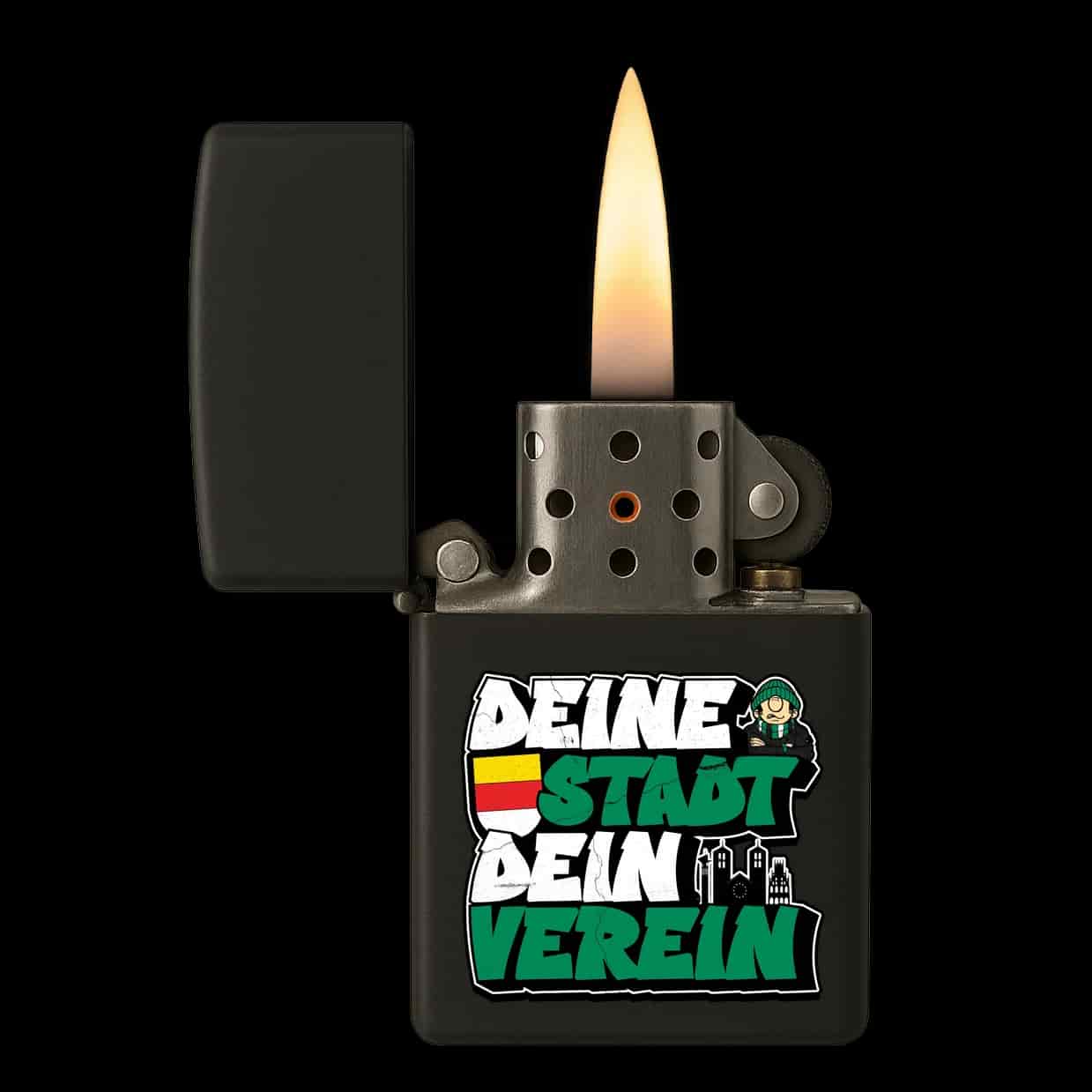 Deine stadt dein verein Feuerzeug