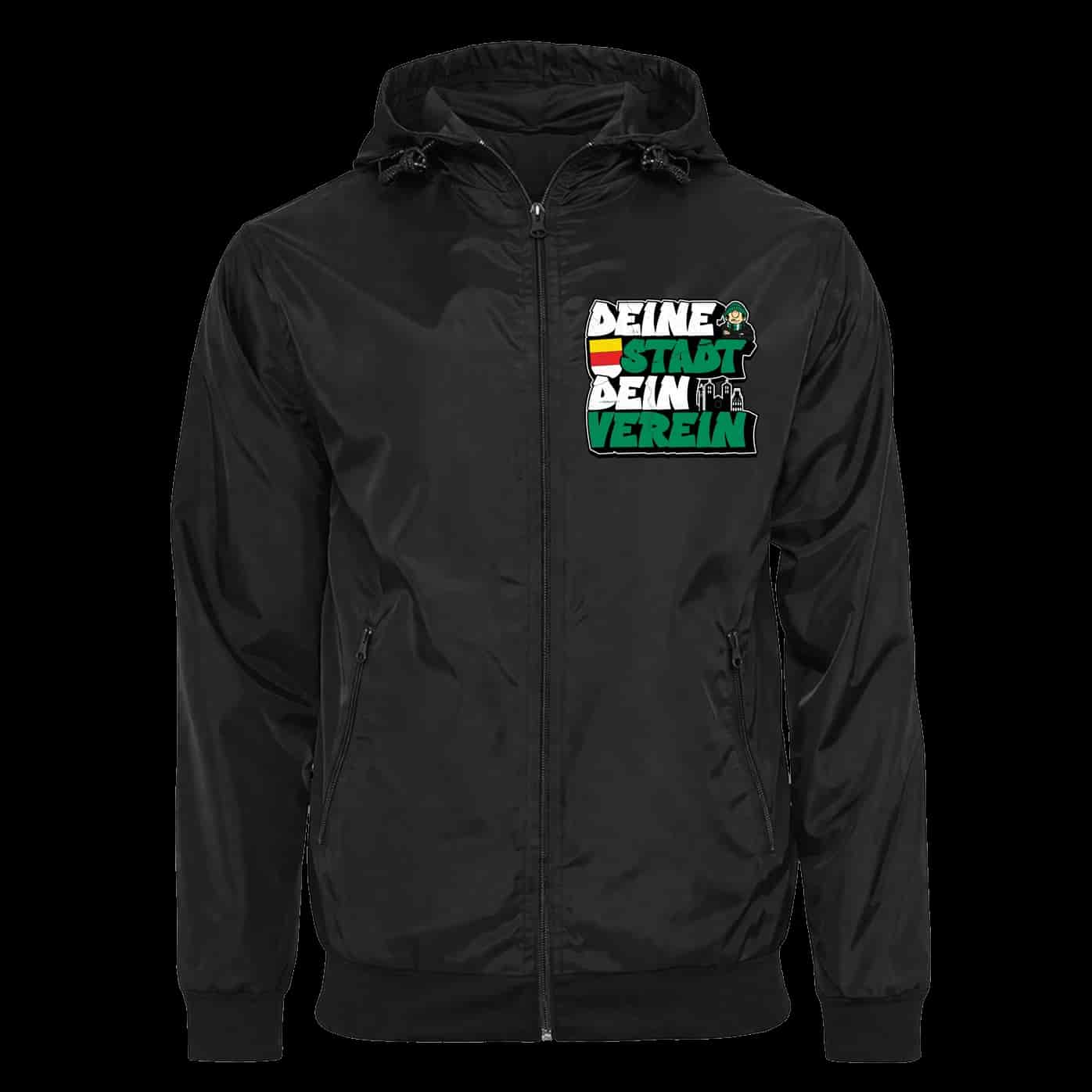 Deine stadt dein verein Jacke mit abnehmbarer Balaclava