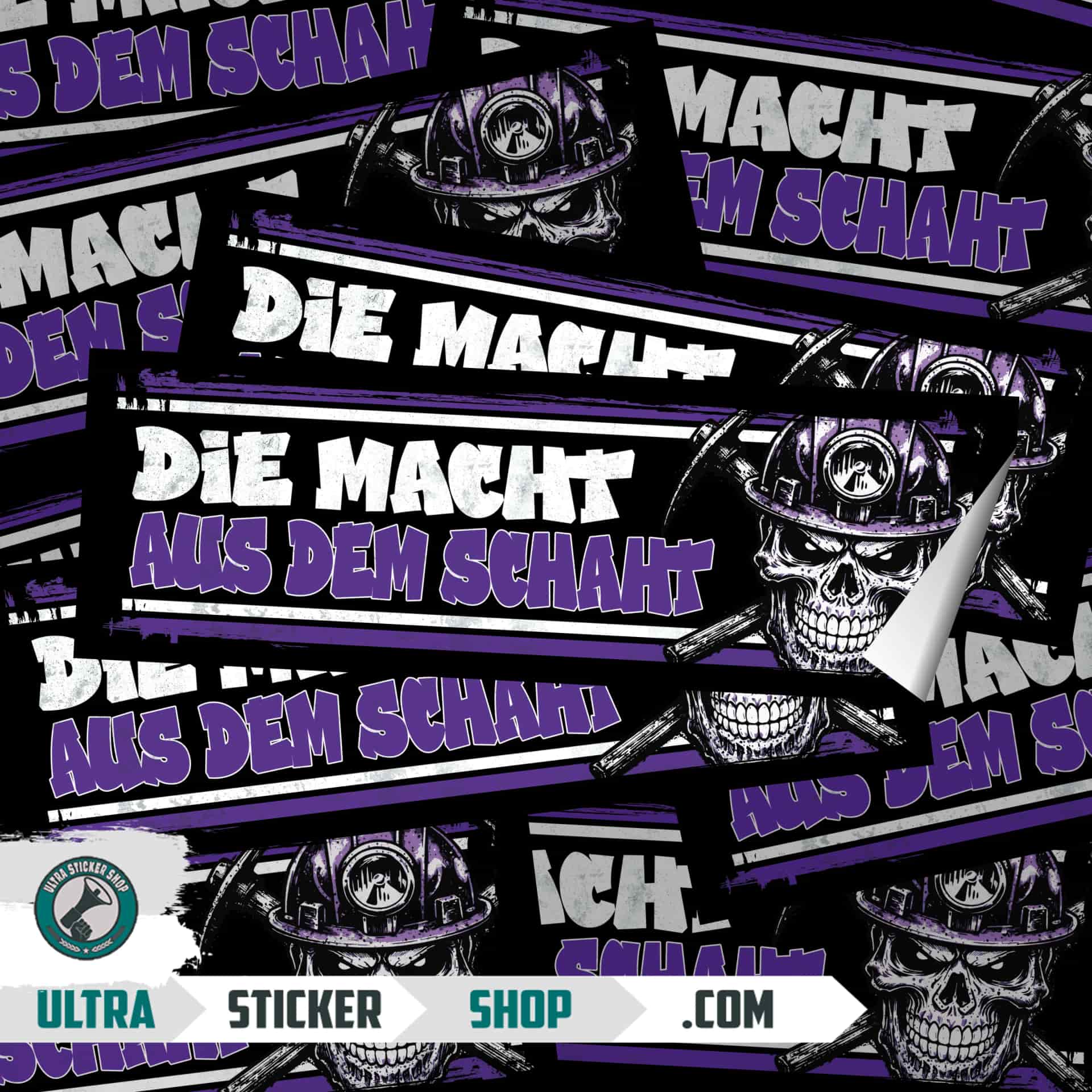 Die macht aus dem schacht Aufkleber
