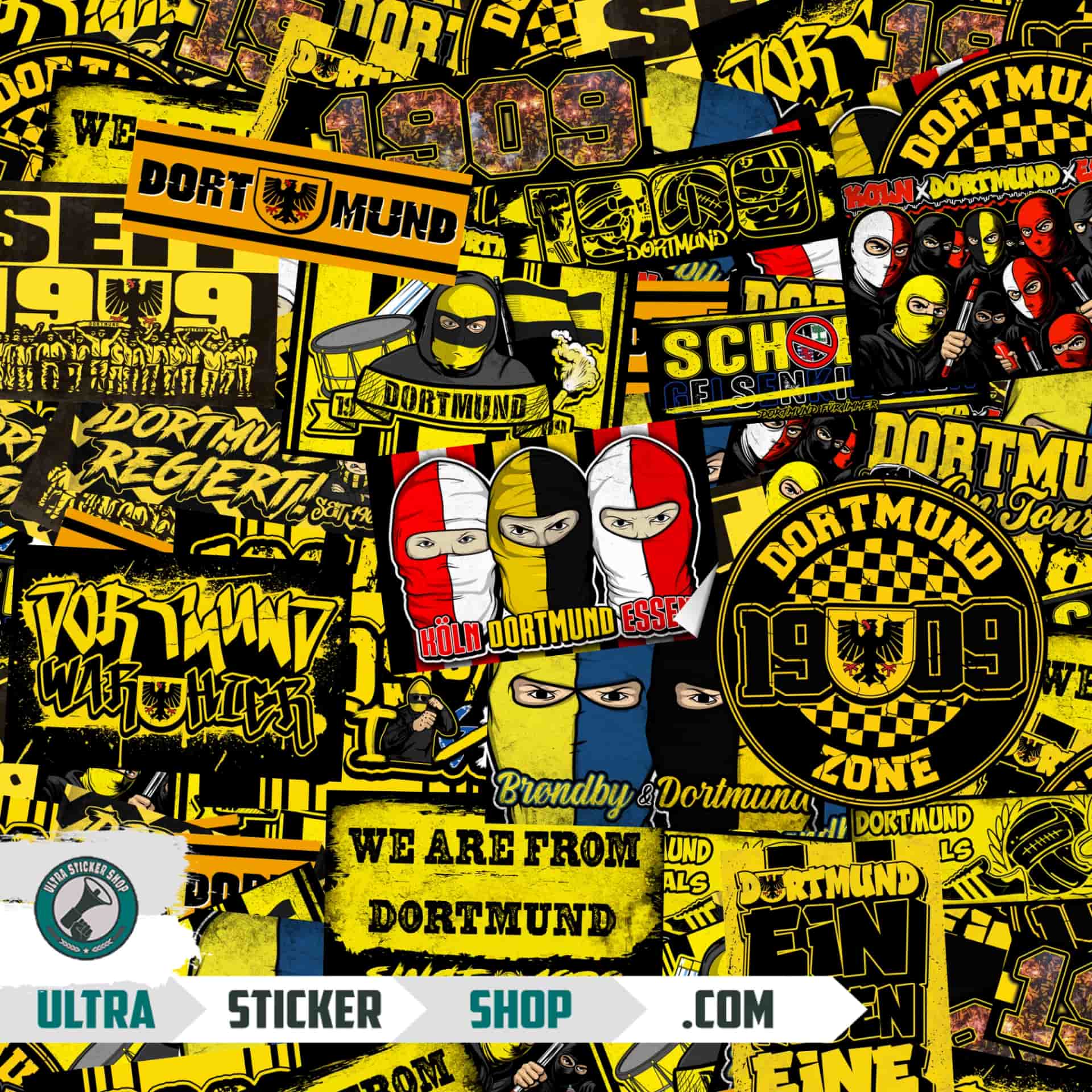 Dortmund Aufkleber-Mix