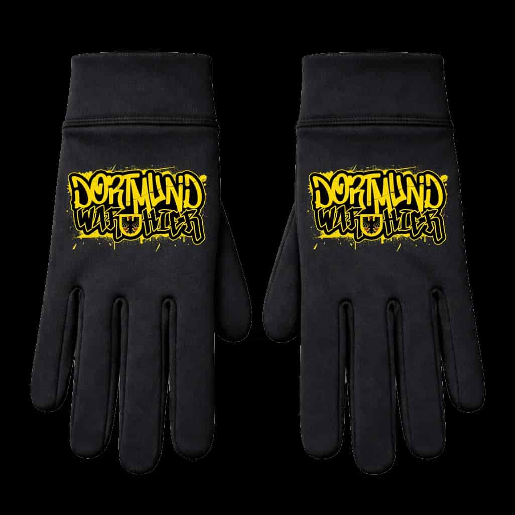 Dortmund war hier Handschuhe