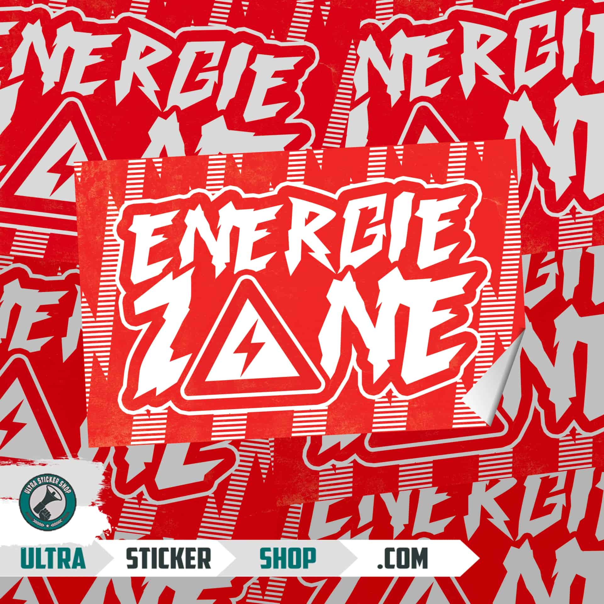 Energie zone Aufkleber
