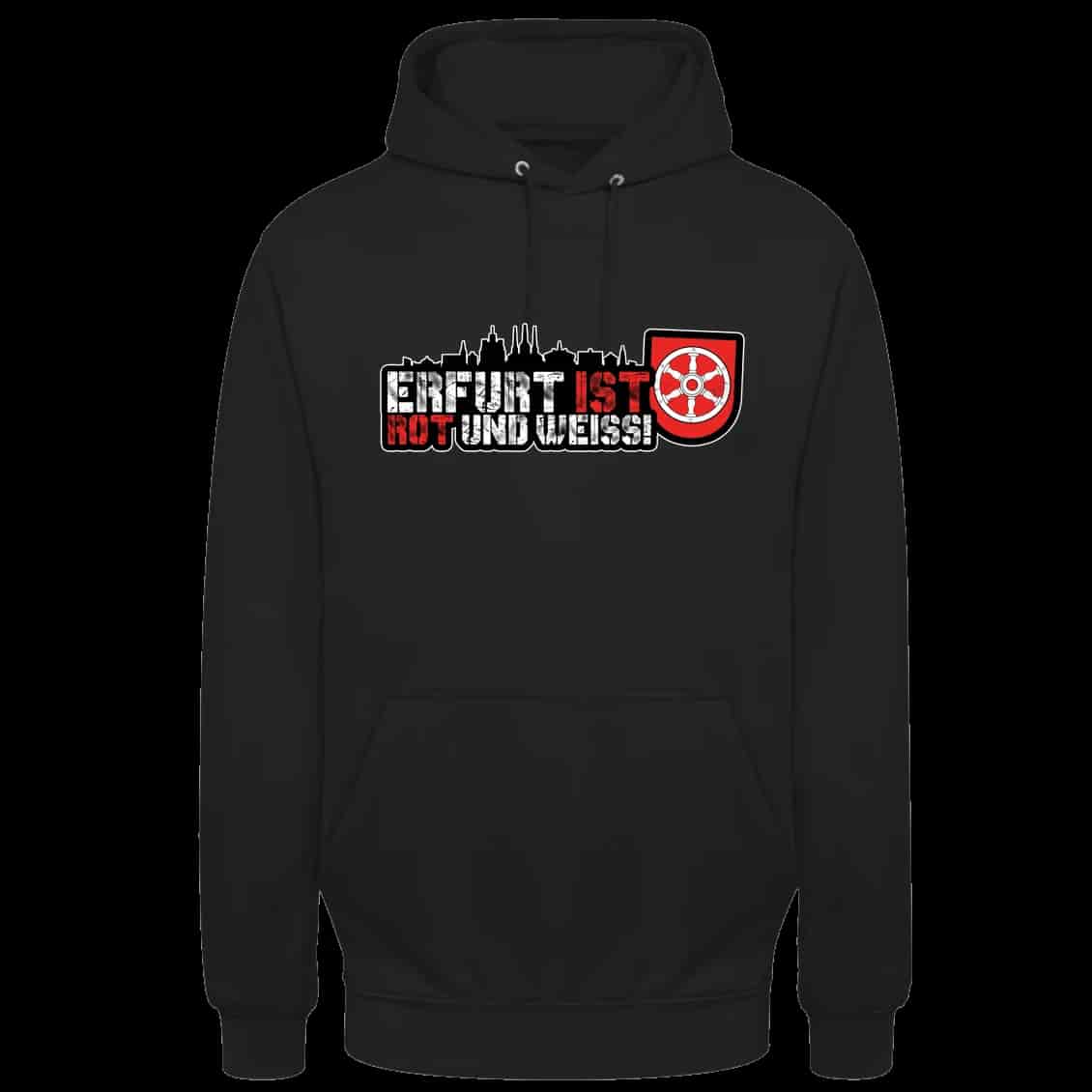 Erfurt ist Rot und weiss Hoodie