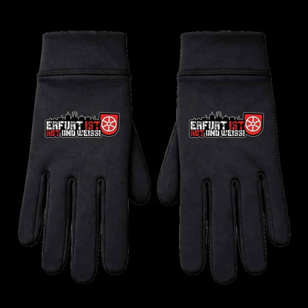 Erfurt ist Rot und weiss Handschuhe