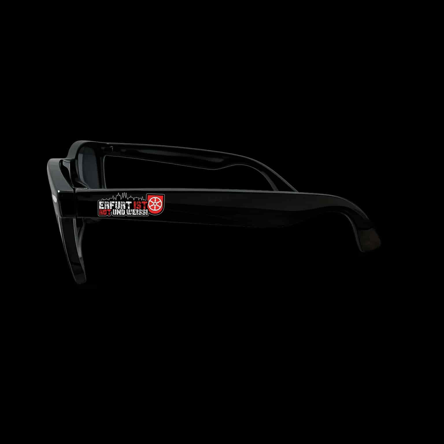 Erfurt ist Rot und weiss Sonnenbrille