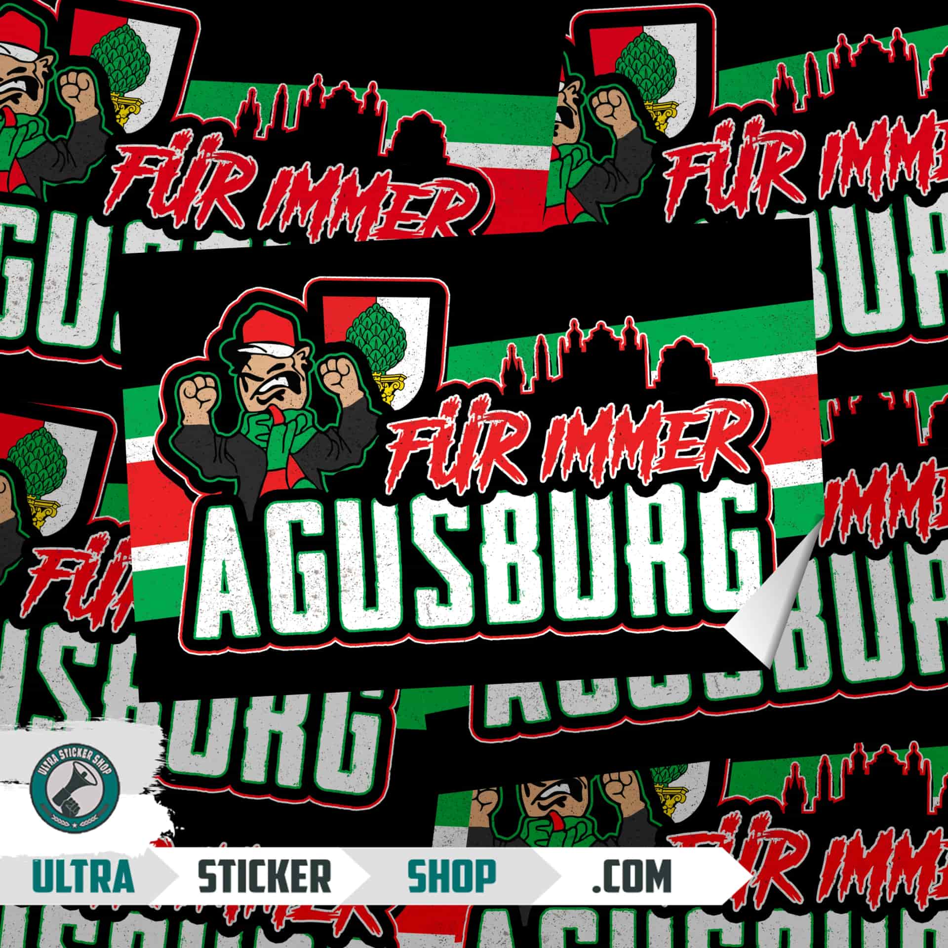 Für immer Augsburg Aufkleber