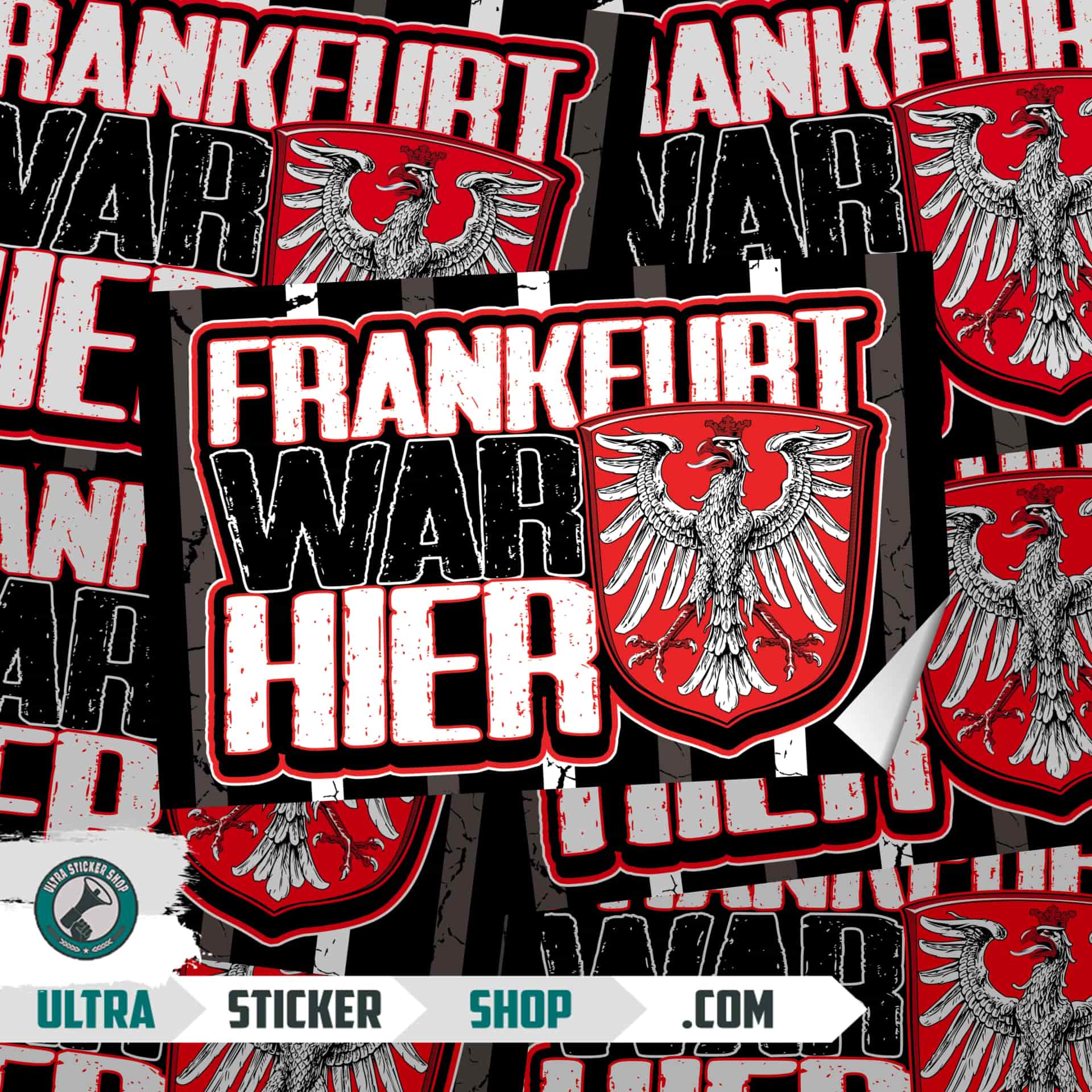 Frankfurt war hier Aufkleber